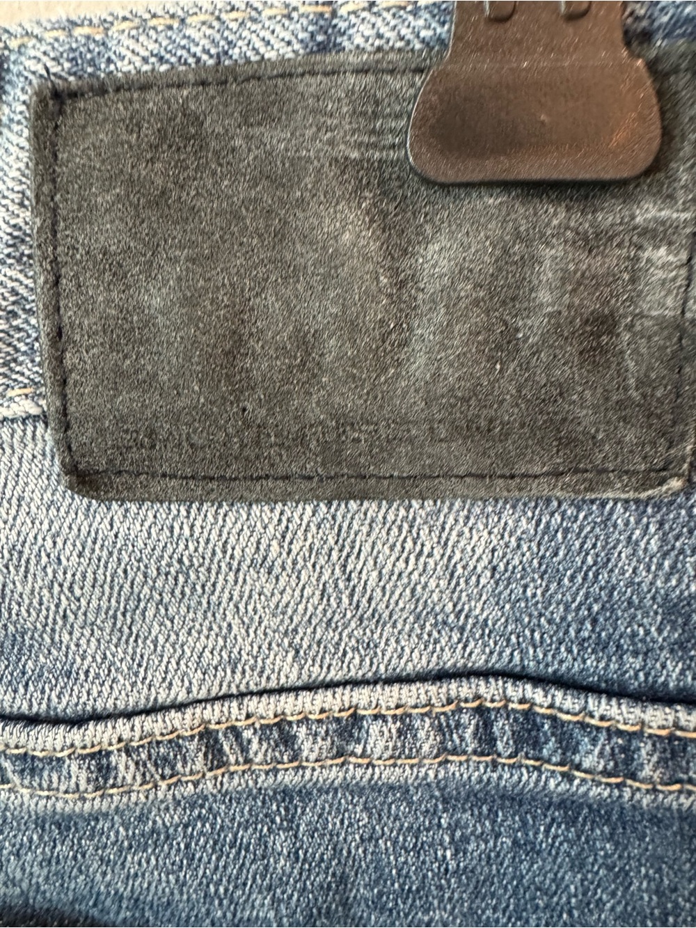 Men's Skinny/Strt Distressed Blue Paint-Detail Jeans Sz 32 - Picture 6 of 11